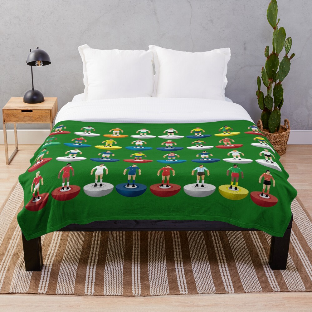 World Subbuteo players Throw Blanket