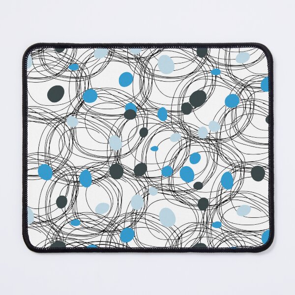 Item preview, Abstract circles with touches of blue dots designed and sold by HDpod.