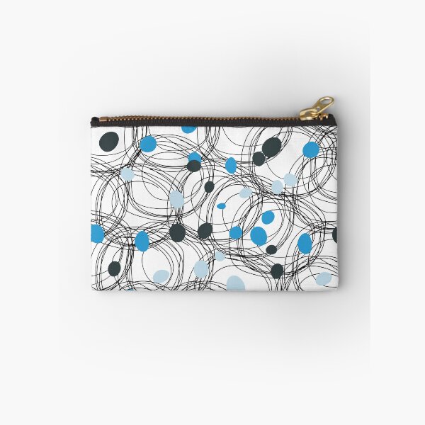 Item preview, Abstract circles with touches of blue dots designed and sold by HDpod.
