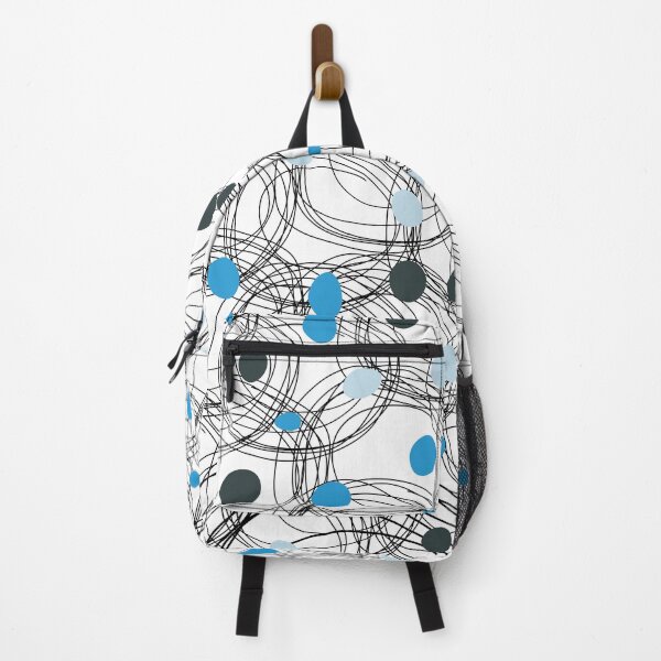 Item preview, Abstract circles with touches of blue dots designed and sold by HDpod.