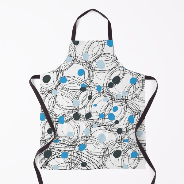 Item preview, Abstract circles with touches of blue dots designed and sold by HDpod.