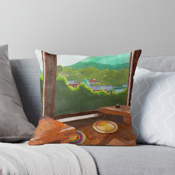 Item preview, View From a Traditional Teahouse in Seoul designed and sold by NatashaBirdi.