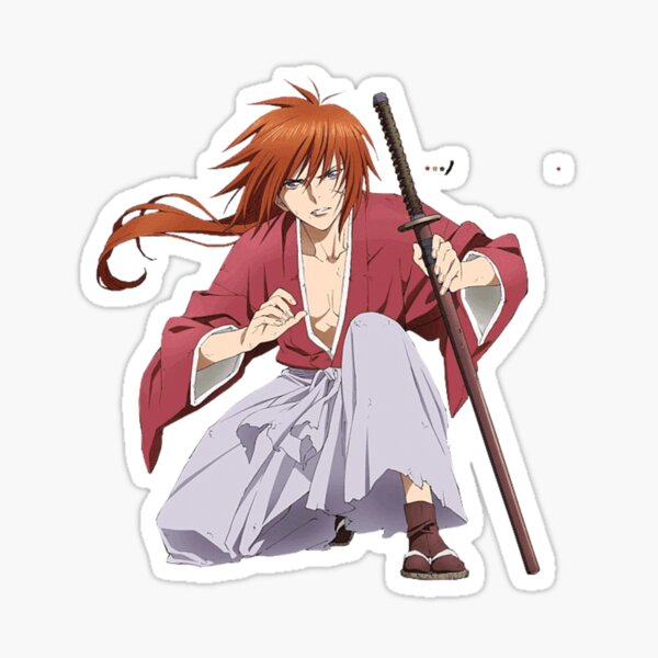 Himura kenshin - Kenshin manga Sticker by ArtSellerWorker