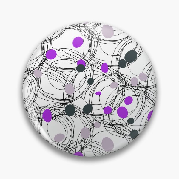 Item preview, Abstract circles with touches of purple dots designed and sold by HDpod.