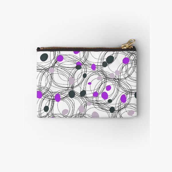 Item preview, Abstract circles with touches of purple dots designed and sold by HDpod.