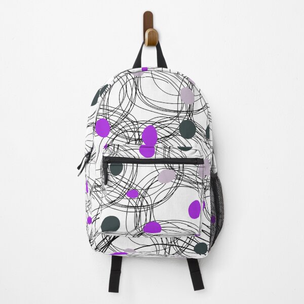 Item preview, Abstract circles with touches of purple dots designed and sold by HDpod.