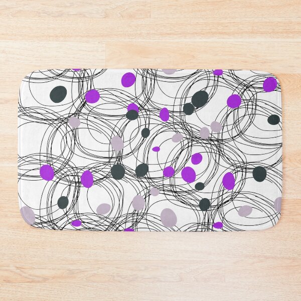 Item preview, Abstract circles with touches of purple dots designed and sold by HDpod.