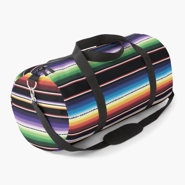 Item preview, Black neon Serape Mexican serape blanket vibrant color stripes zarape saltillo lines pattern designed and sold by T-Mex.