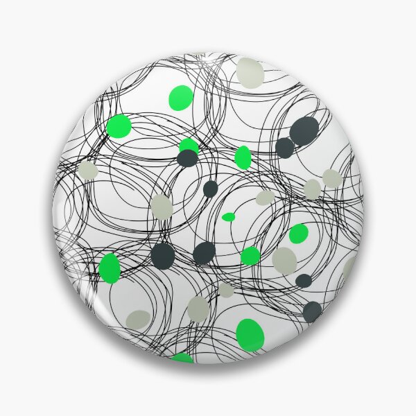 Item preview, Abstract circles with touches of green dots designed and sold by HDpod.