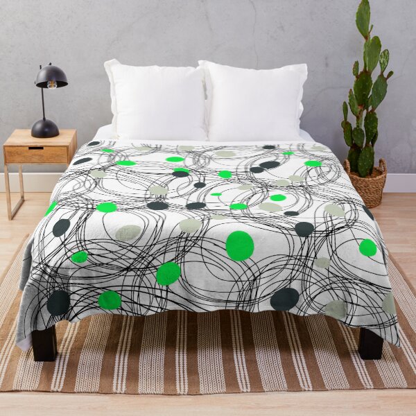 Item preview, Abstract circles with touches of green dots designed and sold by HDpod.