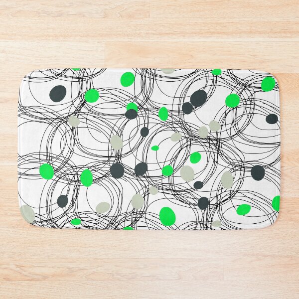 Item preview, Abstract circles with touches of green dots designed and sold by HDpod.