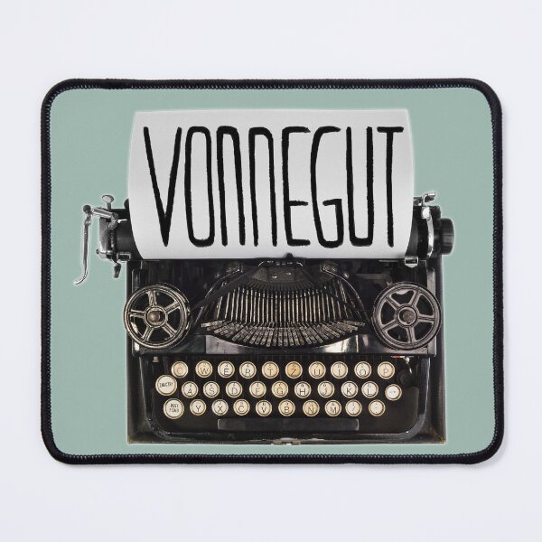 Item preview, Typewriter Vonnegut, Gift for Writer designed and sold by badlydrawnbabe.
