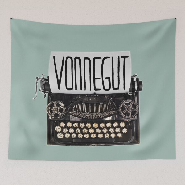 Item preview, Typewriter Vonnegut, Gift for Writer designed and sold by badlydrawnbabe.