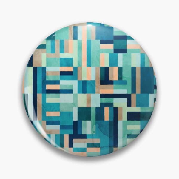 Item preview, Blue geometric mosaic designed and sold by Dzhon99.