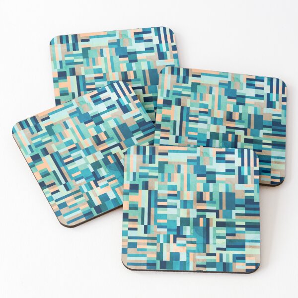 Item preview, Blue geometric mosaic designed and sold by Dzhon99.
