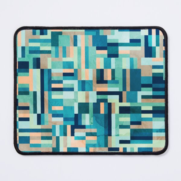 Item preview, Blue geometric mosaic designed and sold by Dzhon99.