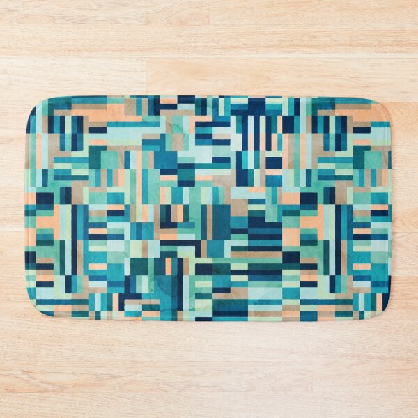 Item preview, Blue geometric mosaic designed and sold by Dzhon99.
