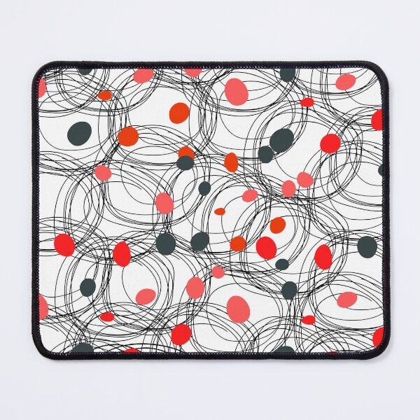 Item preview, Abstract circles with touches of red dots designed and sold by HDpod.