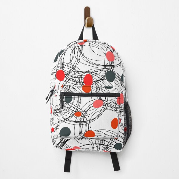 Item preview, Abstract circles with touches of red dots designed and sold by HDpod.