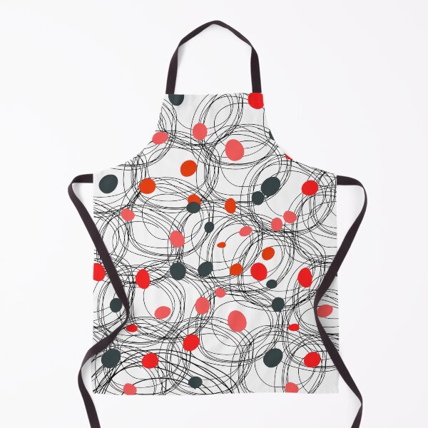 Item preview, Abstract circles with touches of red dots designed and sold by HDpod.