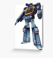 Masterpiece Soundwave (Transparent Background) Greeting Card