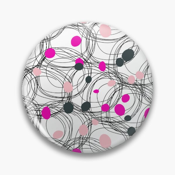 Item preview, Abstract circles with touches of pink dots designed and sold by HDpod.