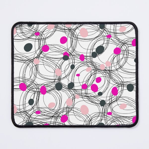 Item preview, Abstract circles with touches of pink dots designed and sold by HDpod.