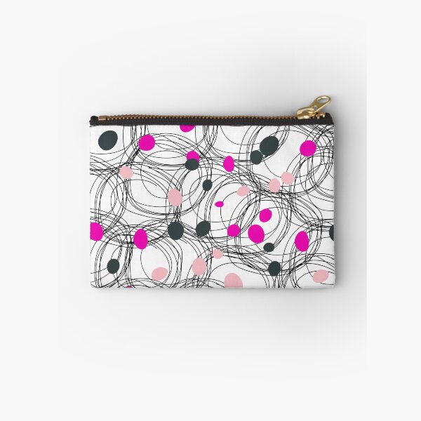 Item preview, Abstract circles with touches of pink dots designed and sold by HDpod.