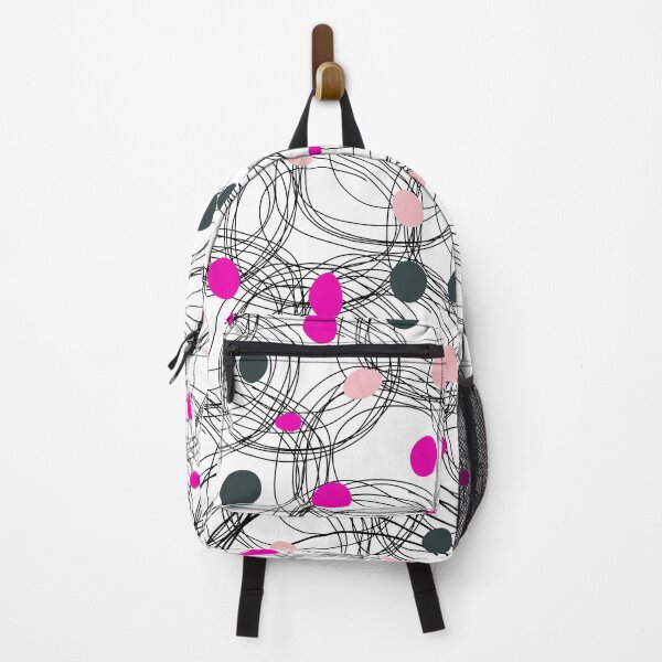 Item preview, Abstract circles with touches of pink dots designed and sold by HDpod.
