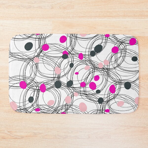 Item preview, Abstract circles with touches of pink dots designed and sold by HDpod.