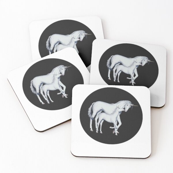 Item preview, Black and White Magical Mythical Unicorn designed and sold by joseech.