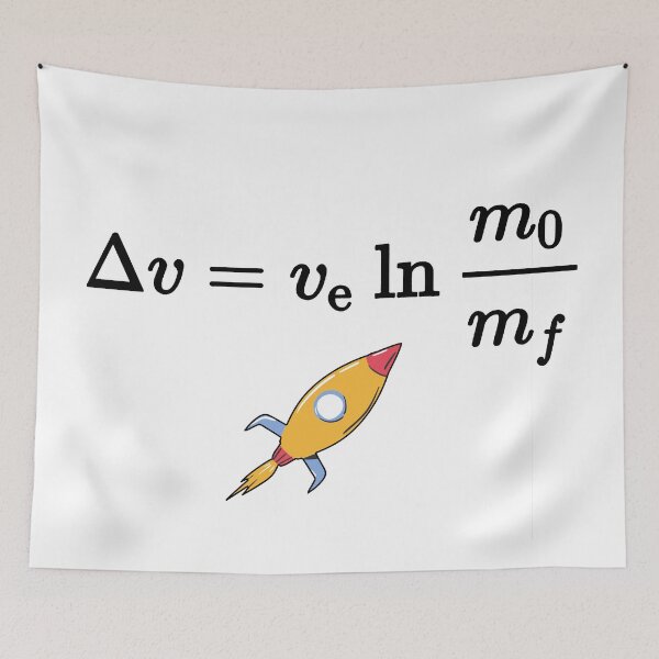 Item preview, Rocket equation, most fundamental equation of space exploration designed and sold by NoetherSym.
