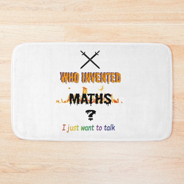 Item preview, WHO INVENTED MATHS designed and sold by nemmywemmy.