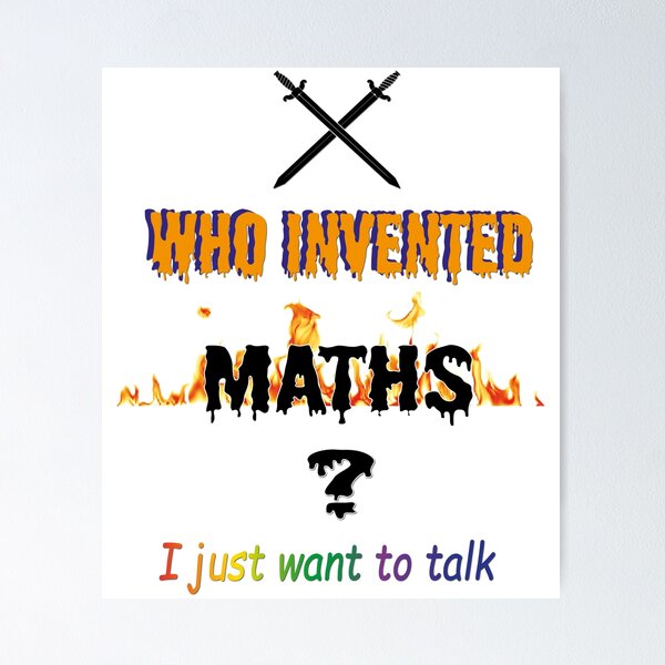 Item preview, WHO INVENTED MATHS designed and sold by nemmywemmy.