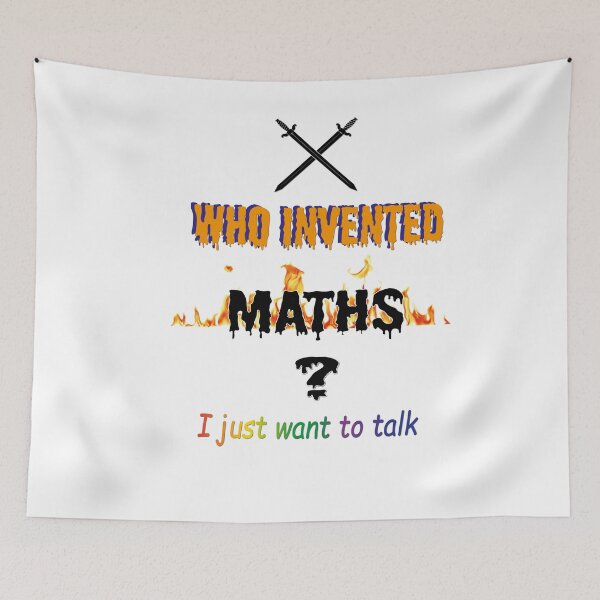 Item preview, WHO INVENTED MATHS designed and sold by nemmywemmy.