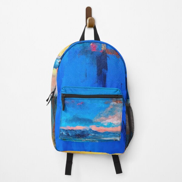 Item preview, Abstract sunset, lake gold blue designed and sold by Myartspace.