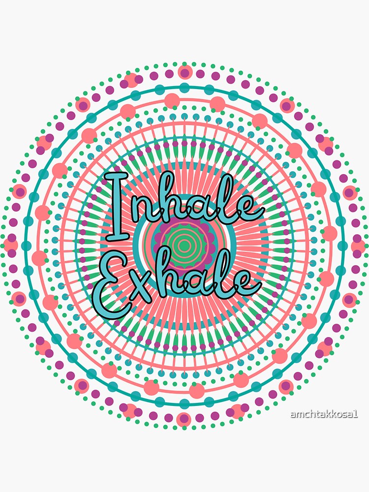 Inhale Exhale Pattern Art Sticker For Sale By Amchtakkosa1 Redbubble inhale-exhale-pattern-art-sticker-for-sale-by-amchtakkosa1-redbubble