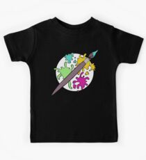 Colourful Paint Splatter Pattern Kids Tee