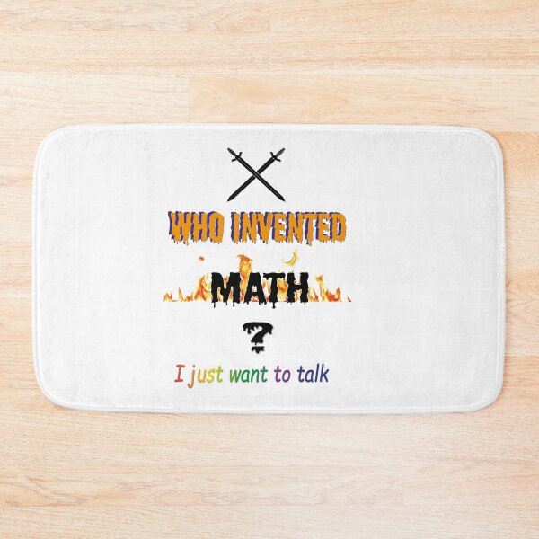 Item preview, WHO INVENTED MATH designed and sold by nemmywemmy.