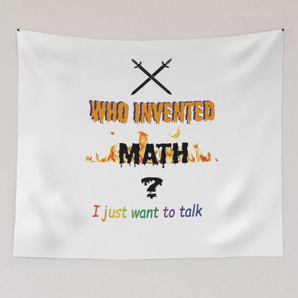 Item preview, WHO INVENTED MATH designed and sold by nemmywemmy.