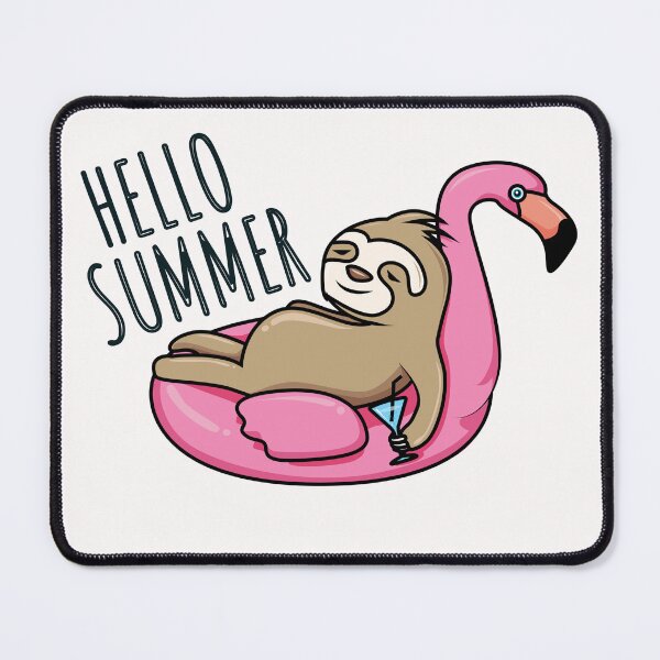 Item preview, Hello Summer Sloth designed and sold by RubyOwl.