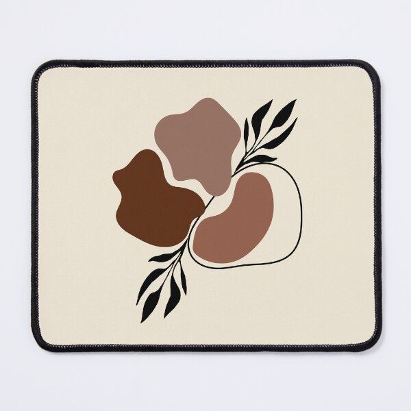 Item preview,   Modern Minimalist Simple Abstract Pastel Pink Black Leaf Art   designed and sold by zedonee.