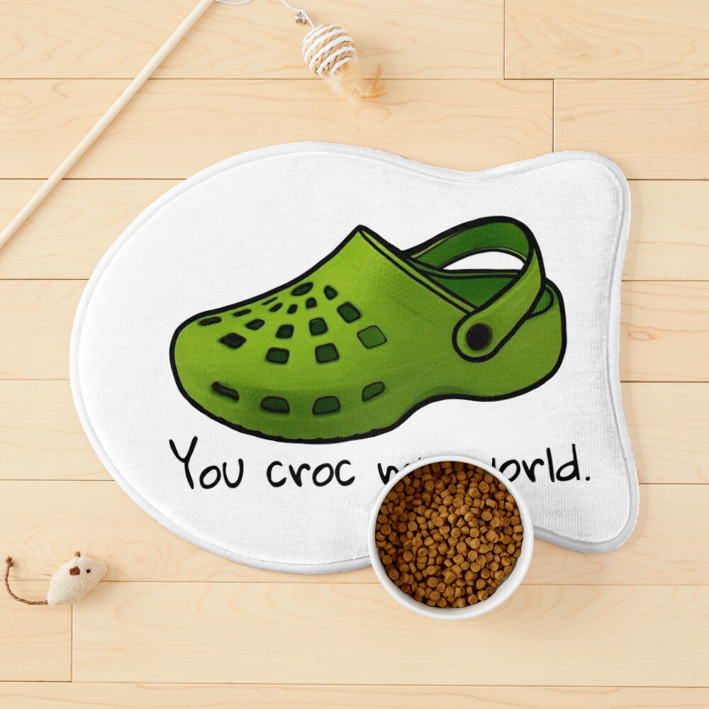 You Croc My World Printable Valentine's Day Card, Croc Charms