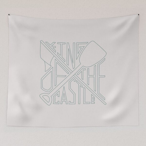 Item preview, King of the Castle Shovel and Flag - Cream & Blue designed and sold by Little Lamb's Lore.