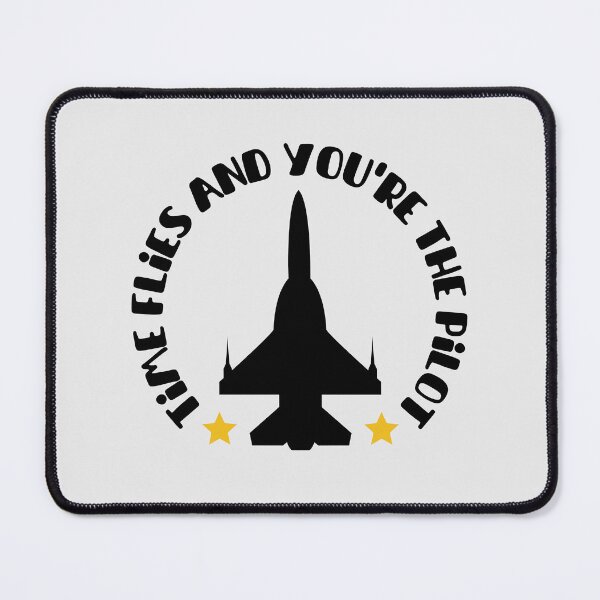 Item preview, Time flies and you're the pilot - Fighter Pilot designed and sold by OumaMerch.