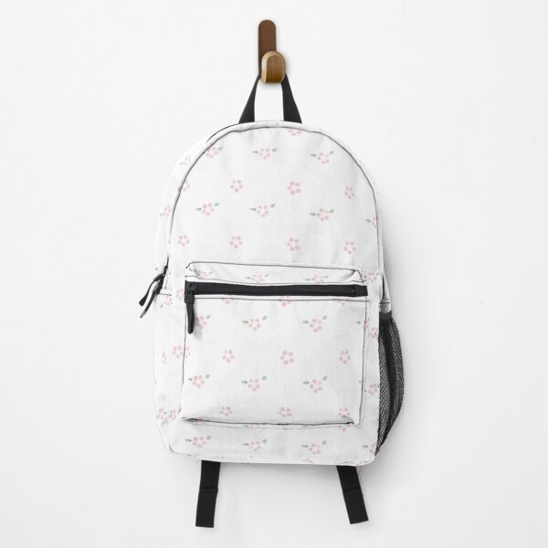 Super cute Pink mini backpack, has a colorful heart