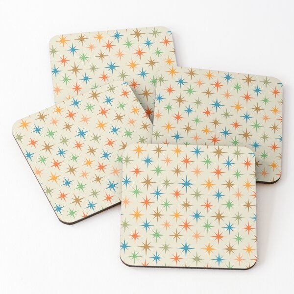 Item preview, Mid century modern colorful atomic starburst pattern  designed and sold by Yasminepatterns .