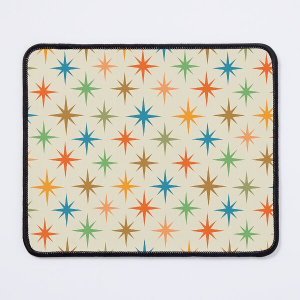 Item preview, Mid century modern colorful atomic starburst pattern designed and sold by Yasminepatterns .