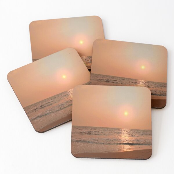 Item preview, Calm Orange Sunset On Beach- Ocean designed and sold by SheetalMourya.