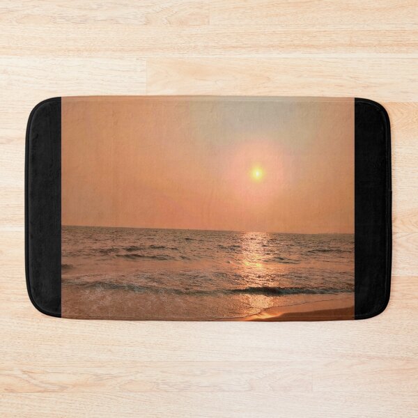 Item preview, Calm Orange Sunset On Beach- Ocean designed and sold by SheetalMourya.